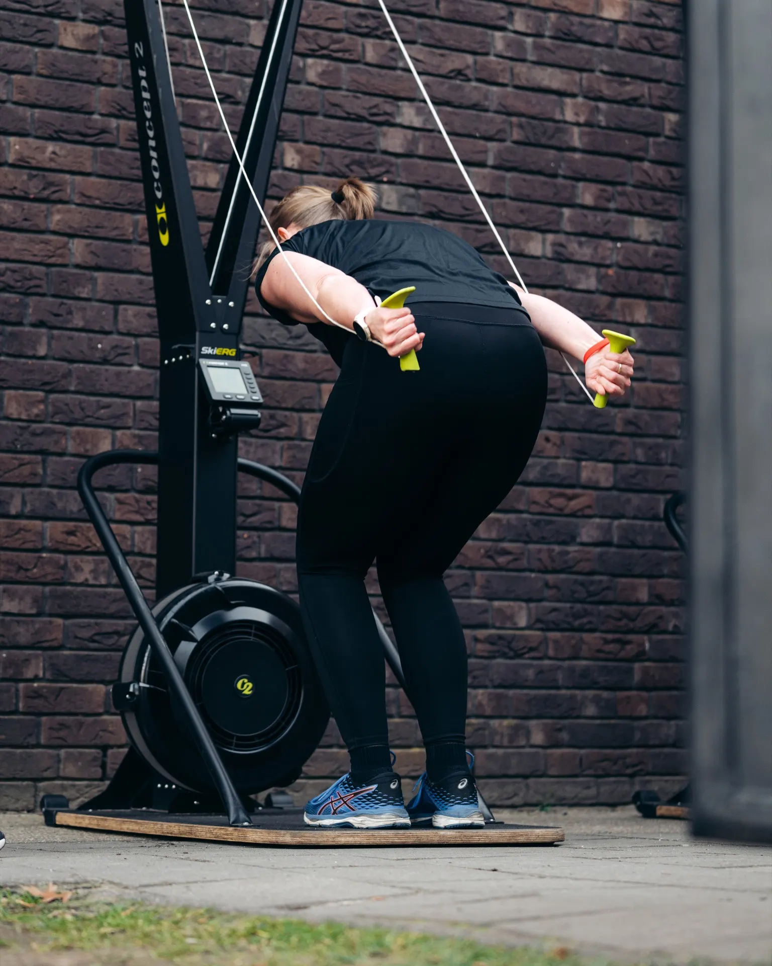 Training op de SkiErg bij Bootcamp Oldebroek